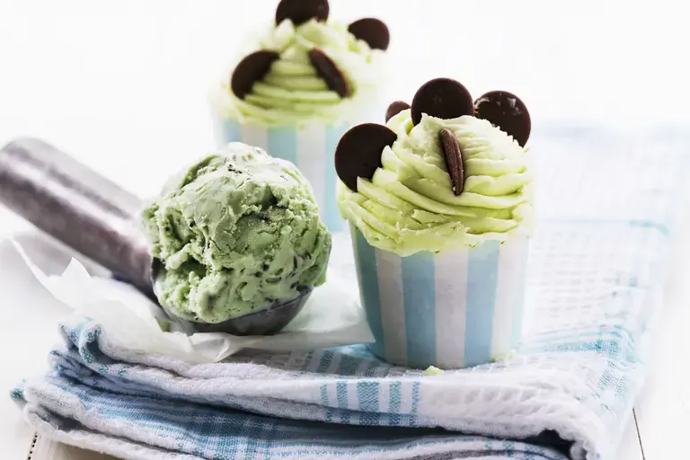 Mint Chocolate Chip Cupcakes