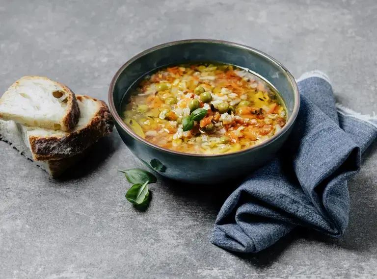 milk and vegetable soup