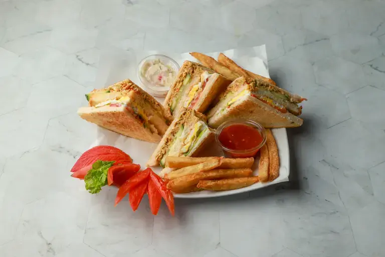 Kebab and Egg Sandwich