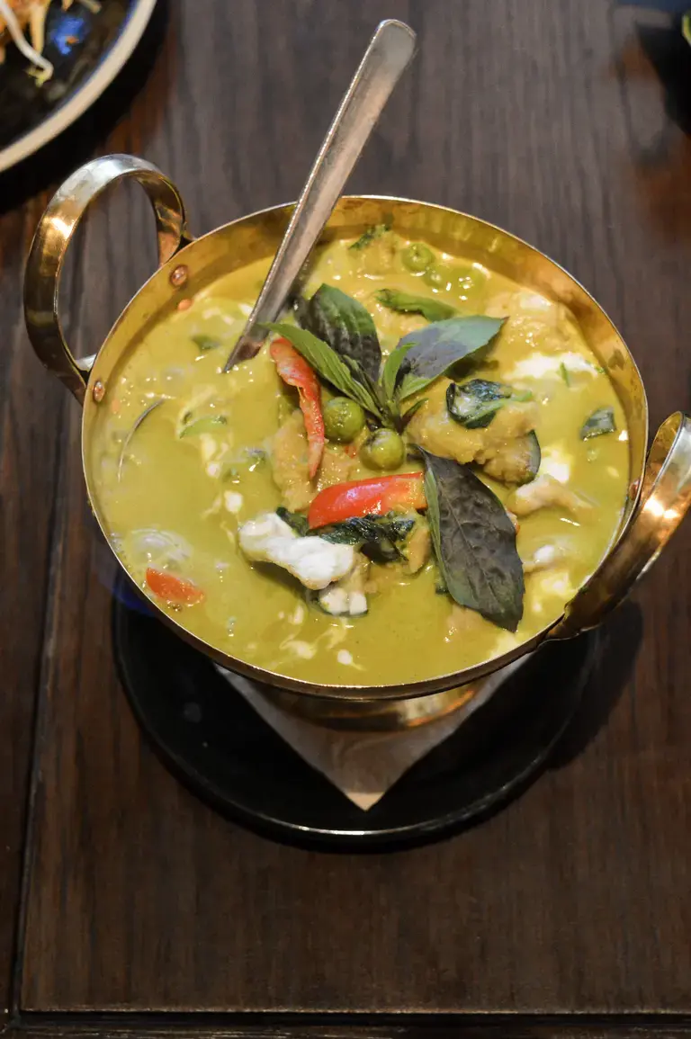 Thai chicken with coconut milk and lemon grass