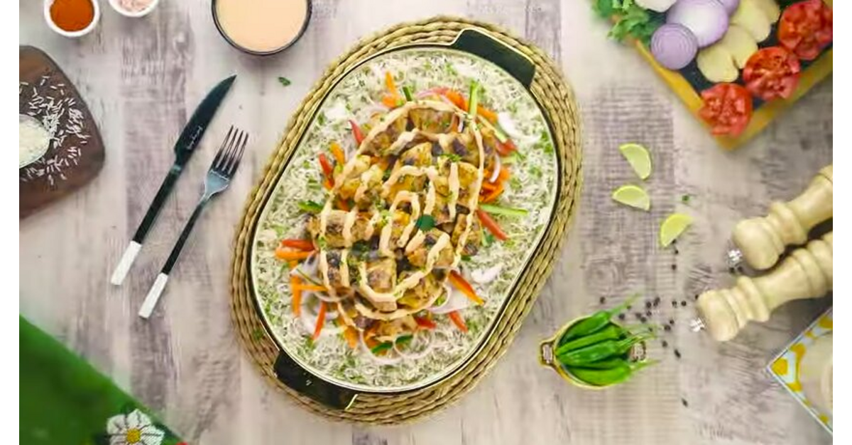 Chicken BBQ Rice Platter