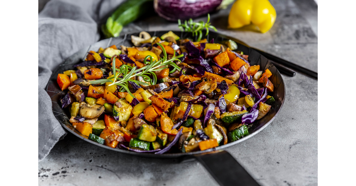 NO OIL-Roasted Veggie Pasta