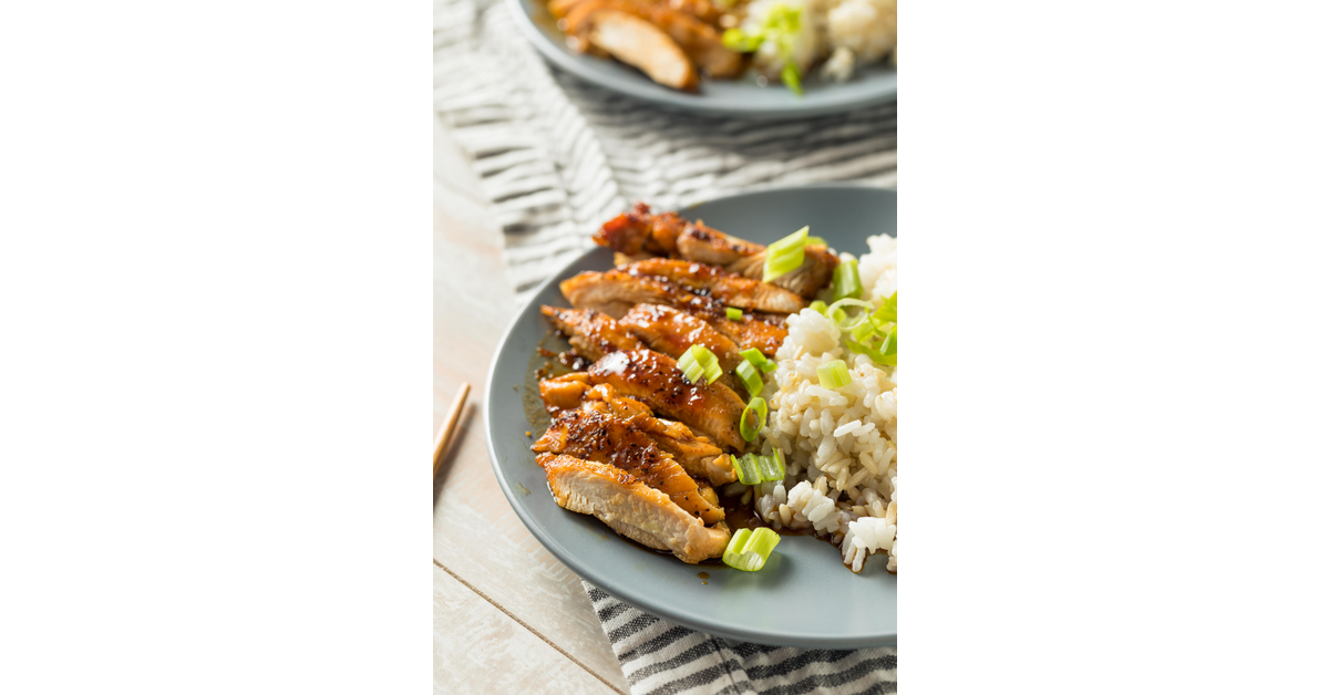 Honey Sesame Chicken and Rice