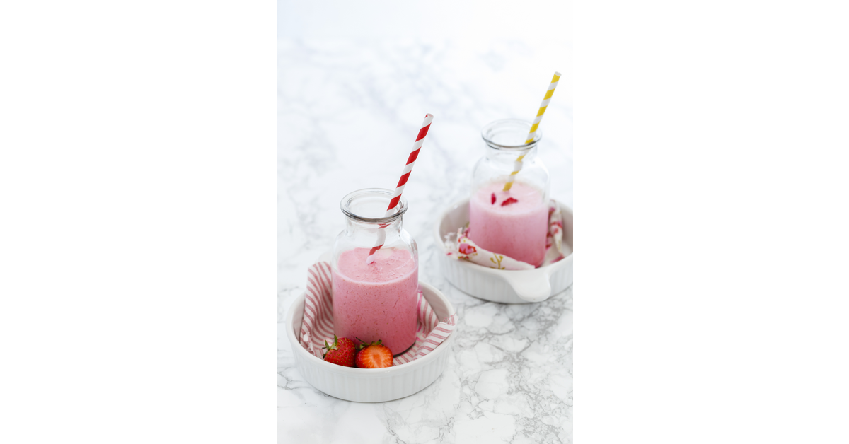 Strawberry and Coconut Lassi