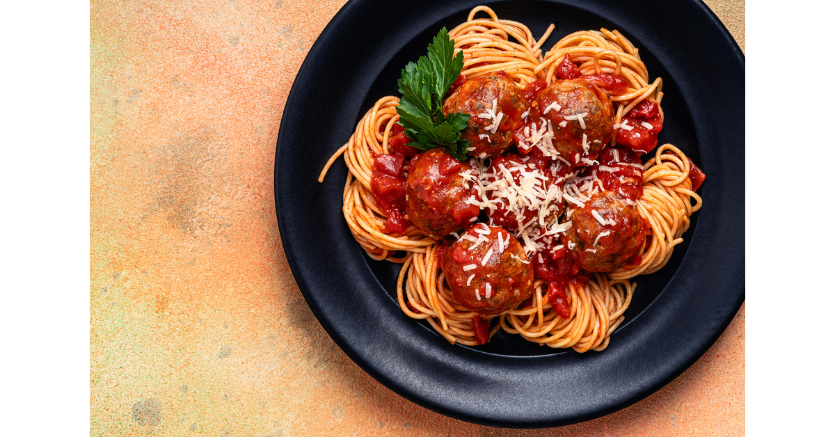 Spaghetti with meatballs
