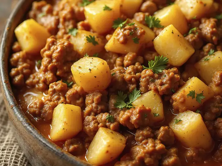 aloo qeema