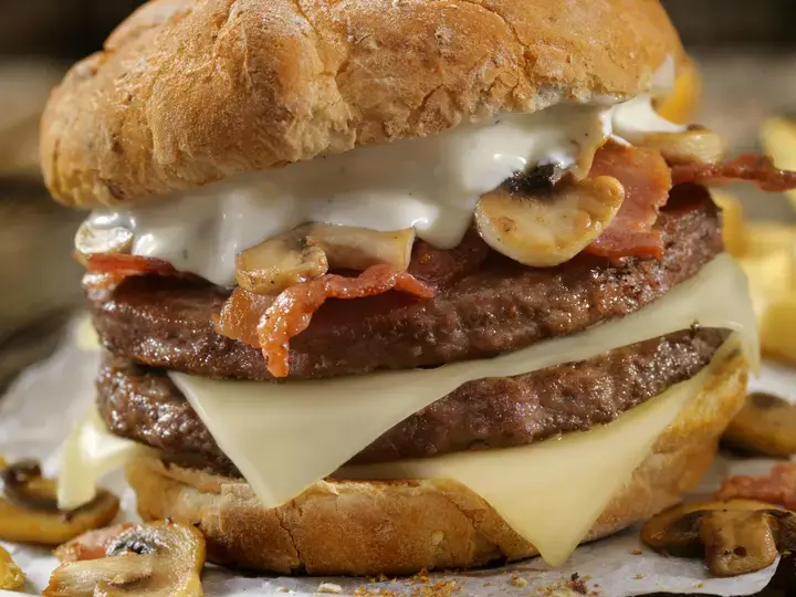 Beef and Mushroom Burger