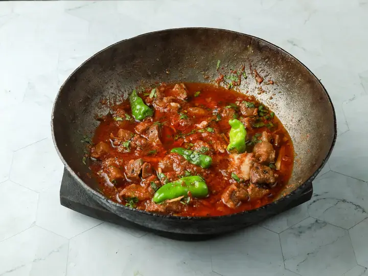 mutton tika karahi