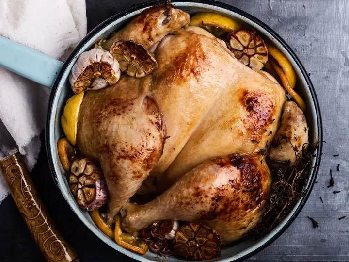 Whole Roast Chicken with Herbs and Garlic
