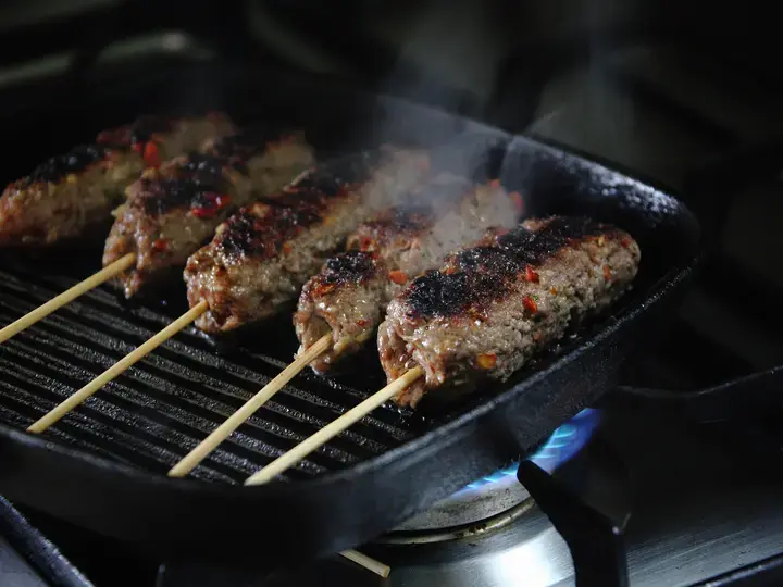 Seekh Kebab on Stove