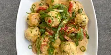 Spicy Chicken Meatballs in Cream Sauce