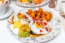 Healthy egg & chips