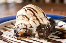 Fudge swirl ice cream