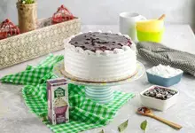 Blueberry Cake with Lemon Sponge