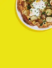 Chicken malai boti pizza