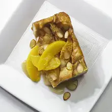 Bread Pudding with Peaches
