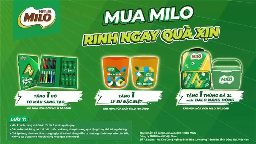 1.	Tên Chương Trình khuyến mại (“CTKM”): “Ngày hội MILO – Chinh phục Bộ Ba Lợi Thế”, sau đây được gọi tắt là “Chương Trình”